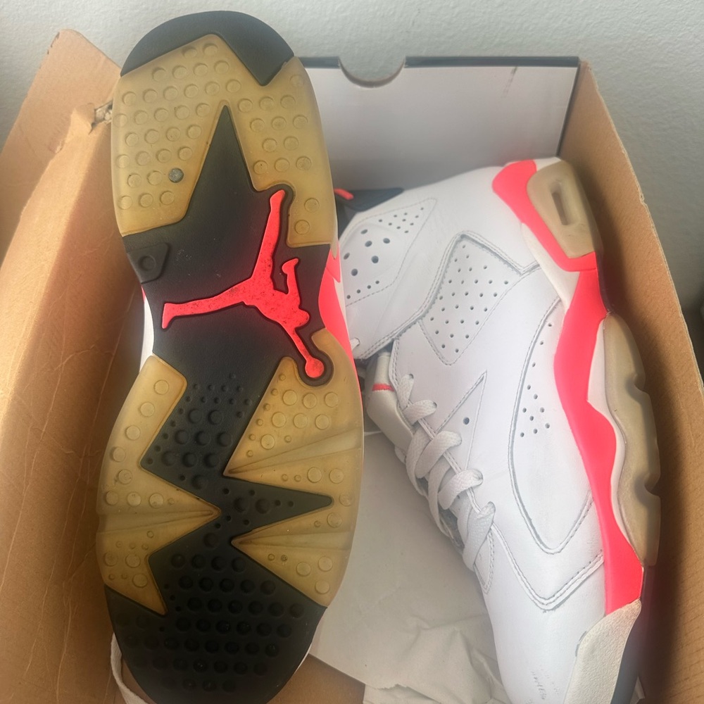 Jordan 6 Retro White Infrared 2014 sz 10.5 - Picture 2 of 11